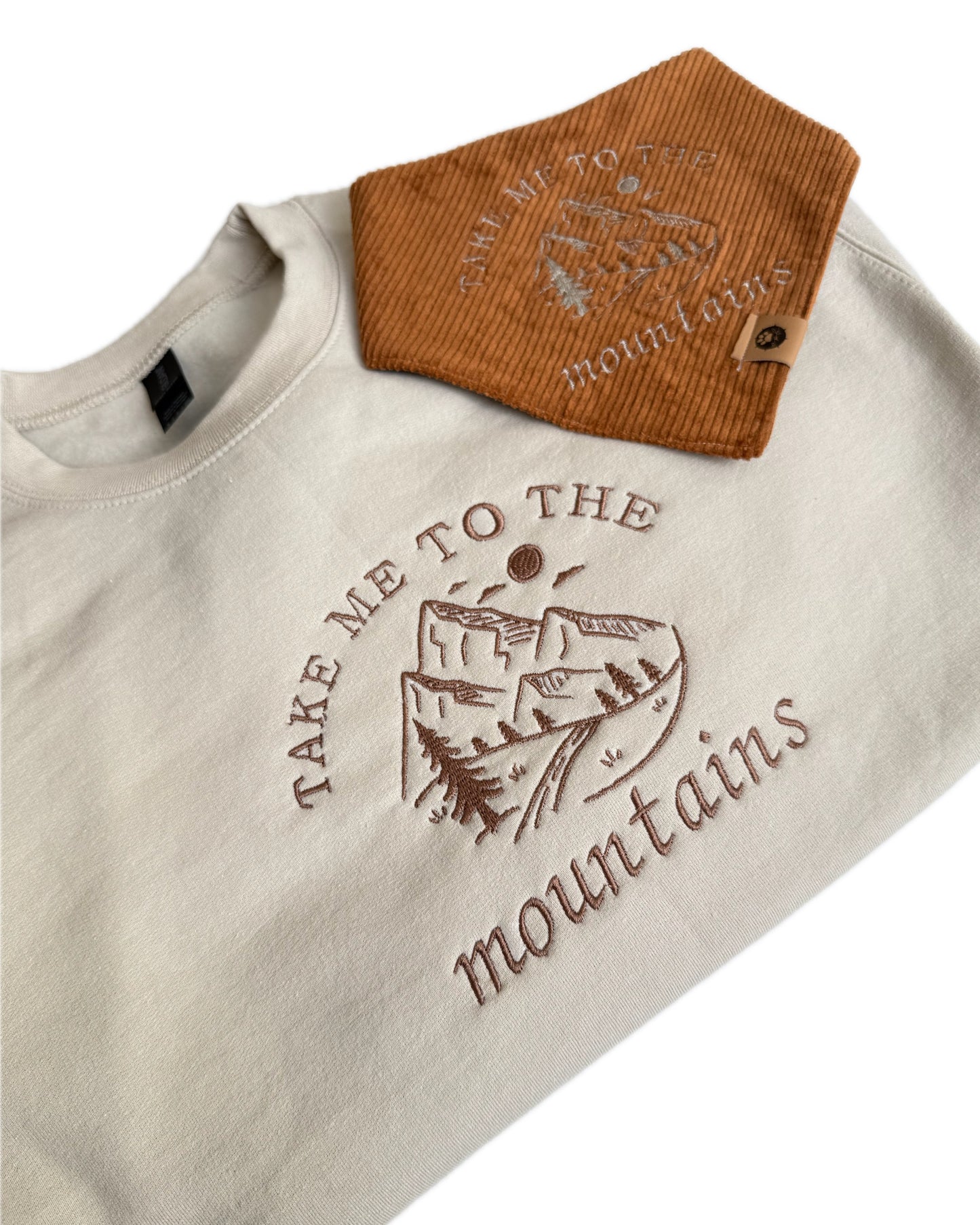 Completely Custom Embroidered Bandana + Shirt Set