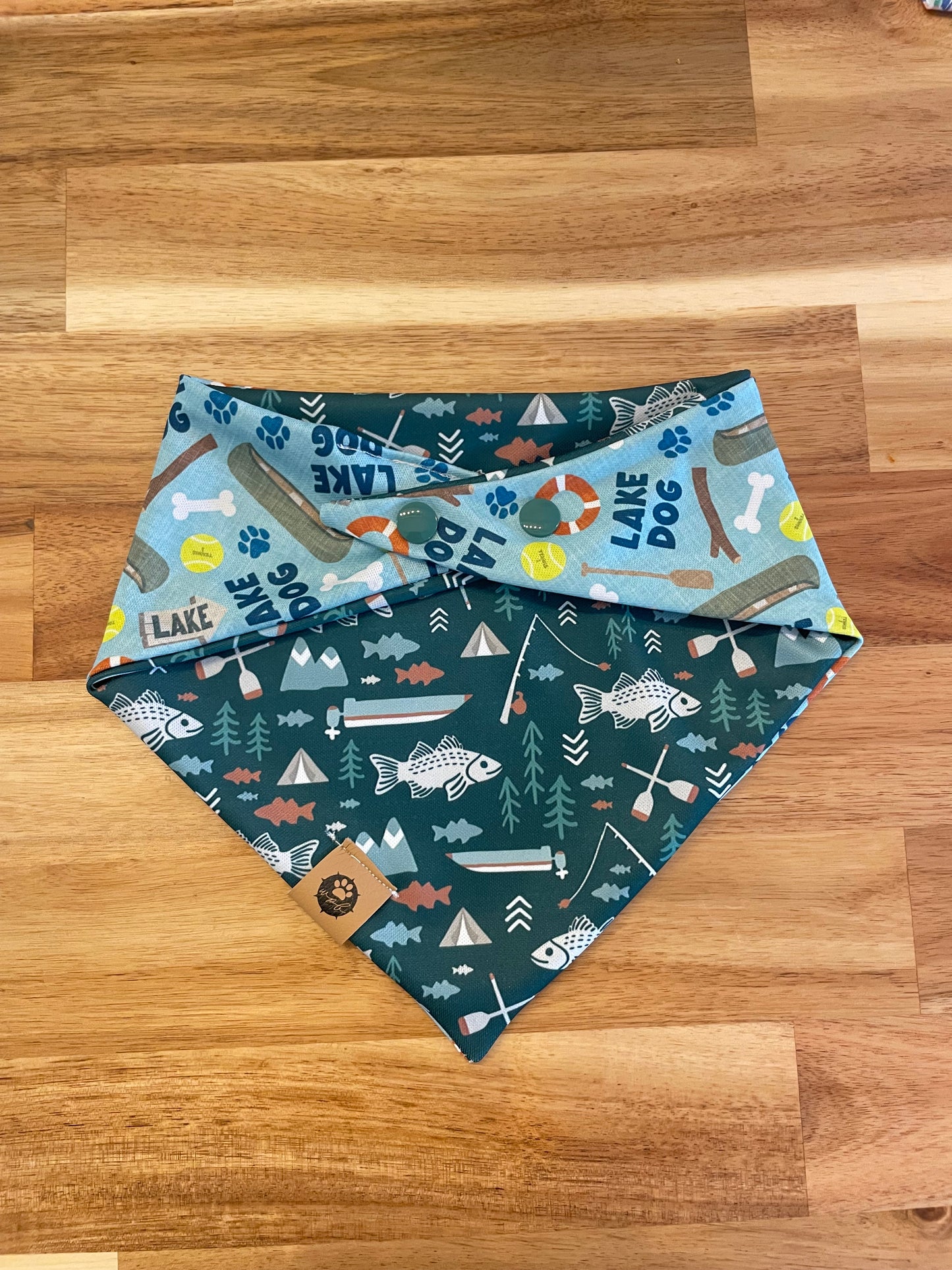 Lake Dog Reversible Adventure Bandana