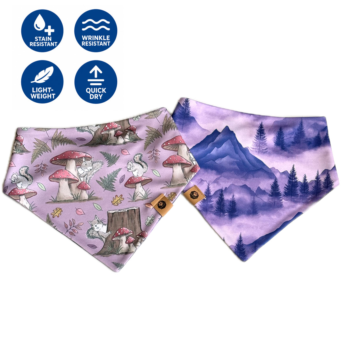 Lita of the Woodland Realm Reversible Wanderproof Bandana
