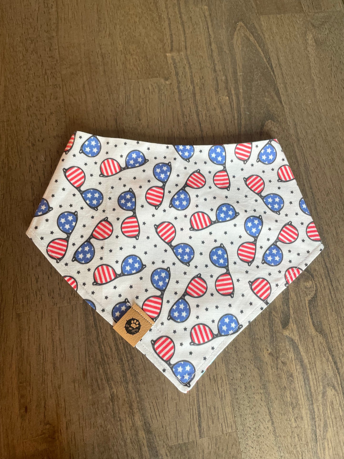 Party in the USA Reversible Snap On Pet Bandana