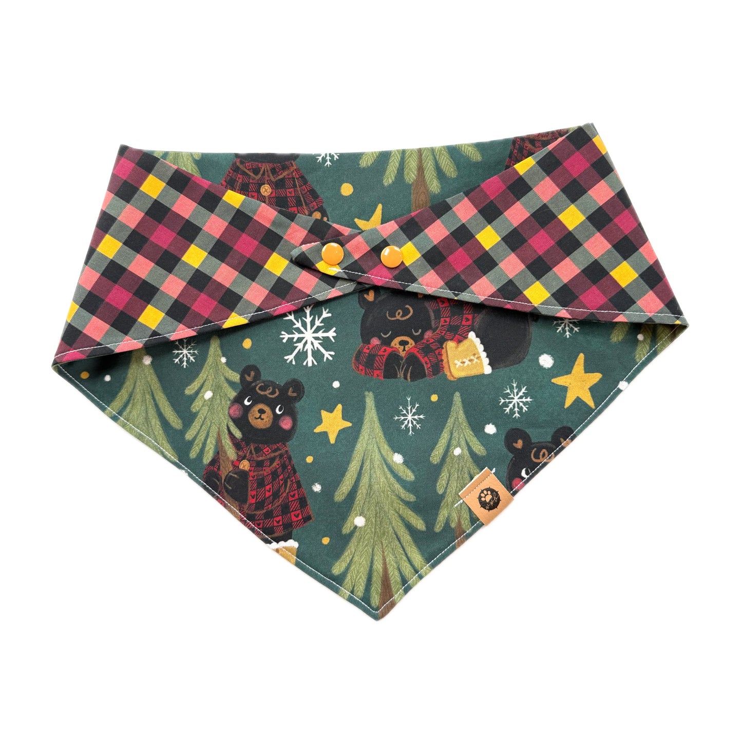 Christmas Bears Reversible Bandana