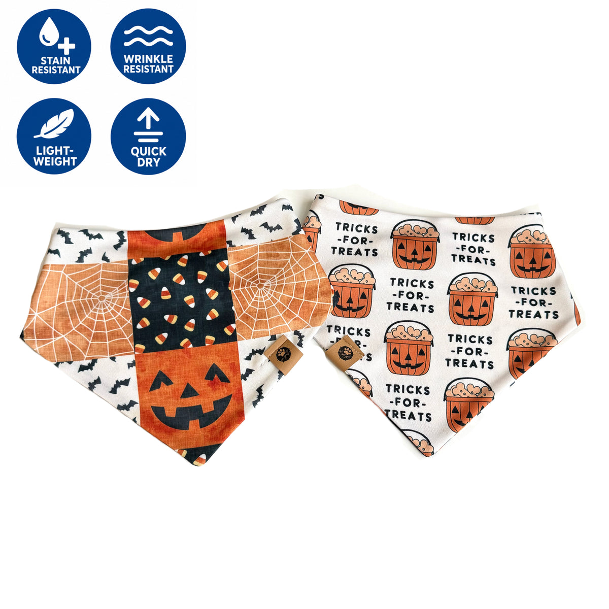 Winnie’s Spooky Sweet Treats Reversible Wanderproof Bandana