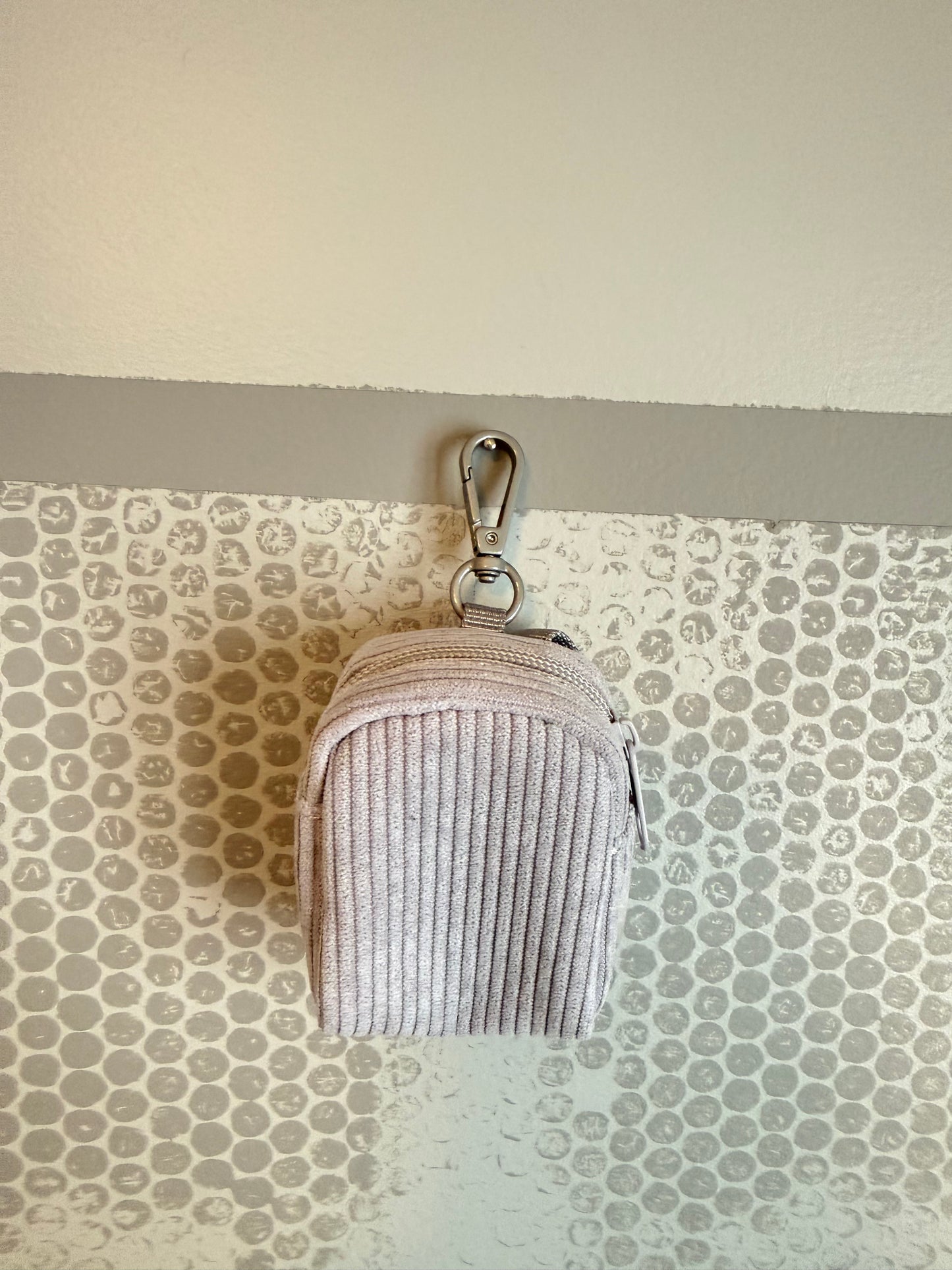 Corduroy Mini Backpack Poop Bag Dispenser