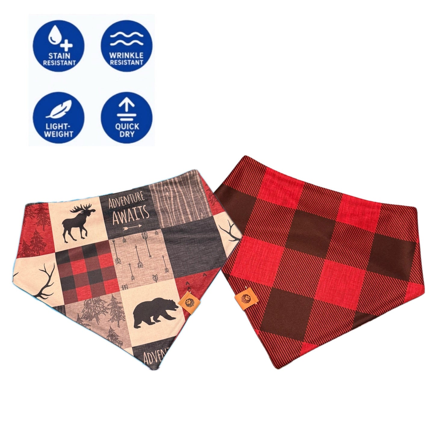 Lumberjack Patchwork Reversible Adventure Proof Style Bandana