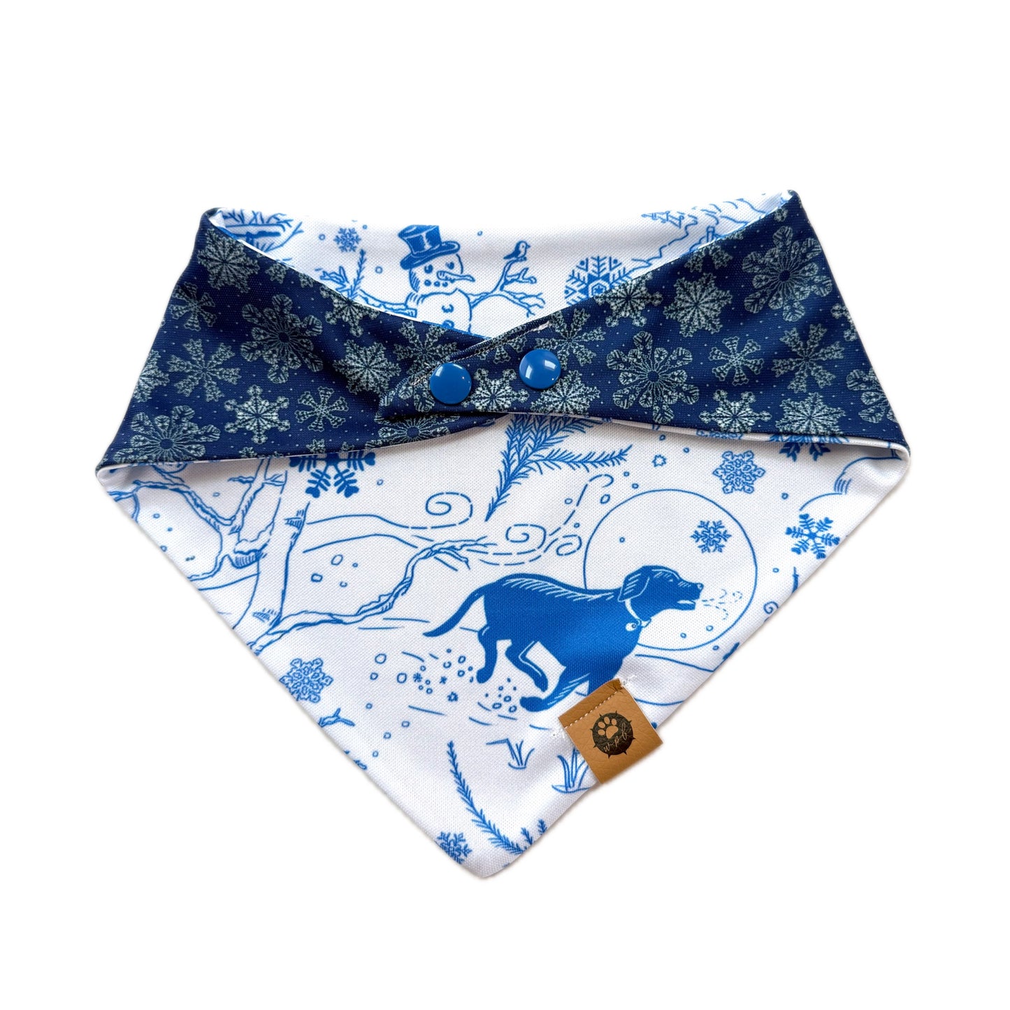 Blue Winterscape Reversible Adventure Proof Style Bandana