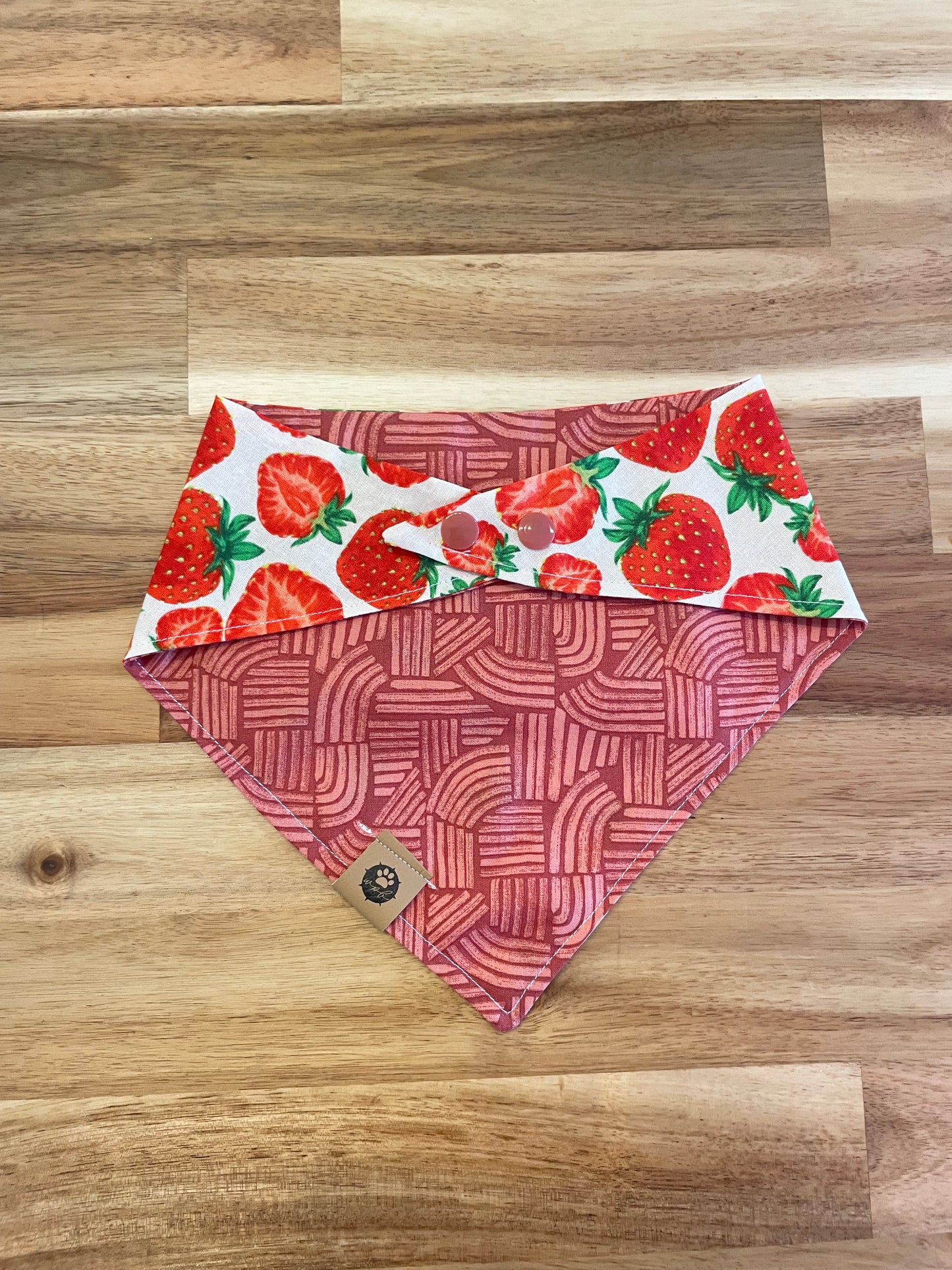 Strawberry Cutie Reversible Bandana
