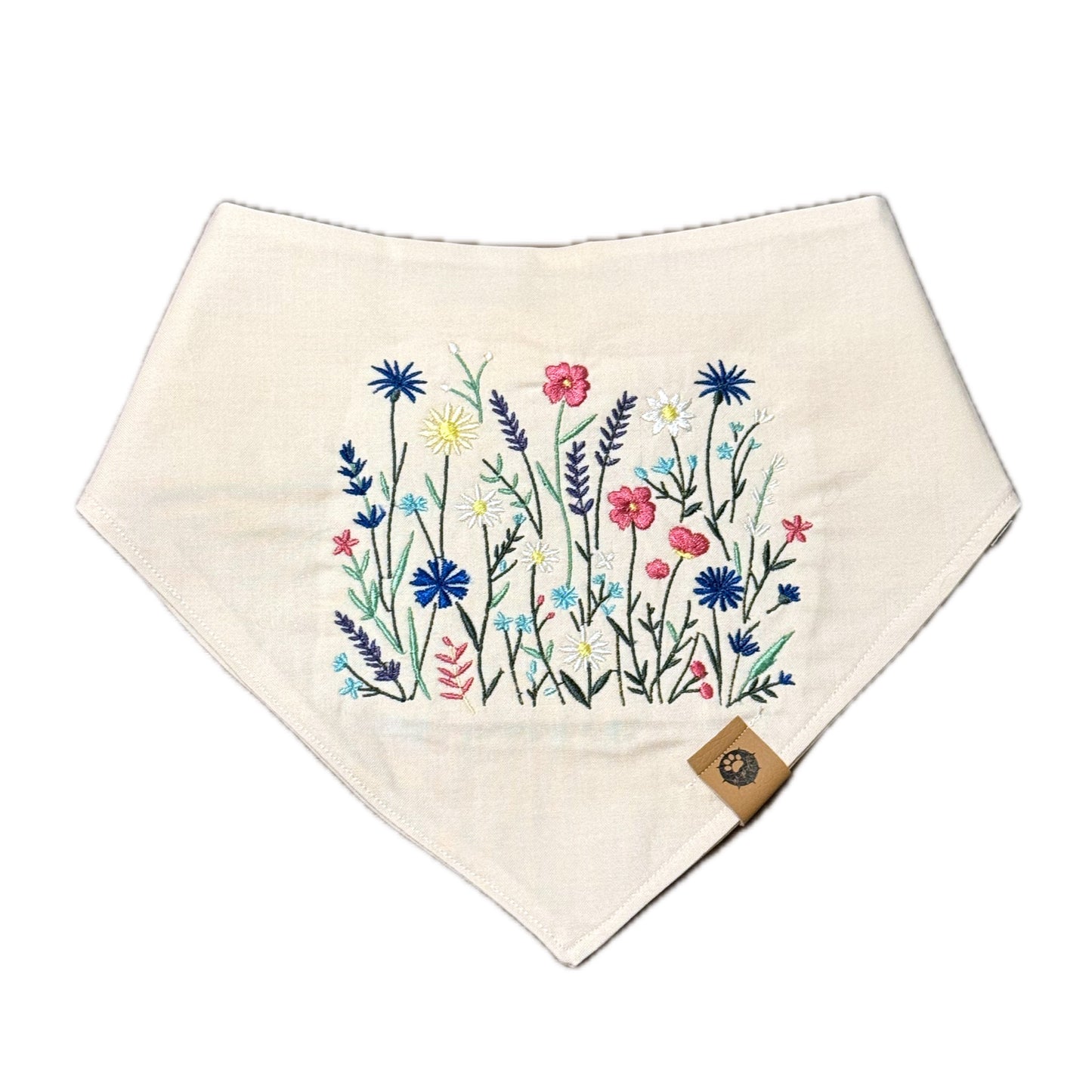 Wildflower Custom Embroidered Bandana (read description)