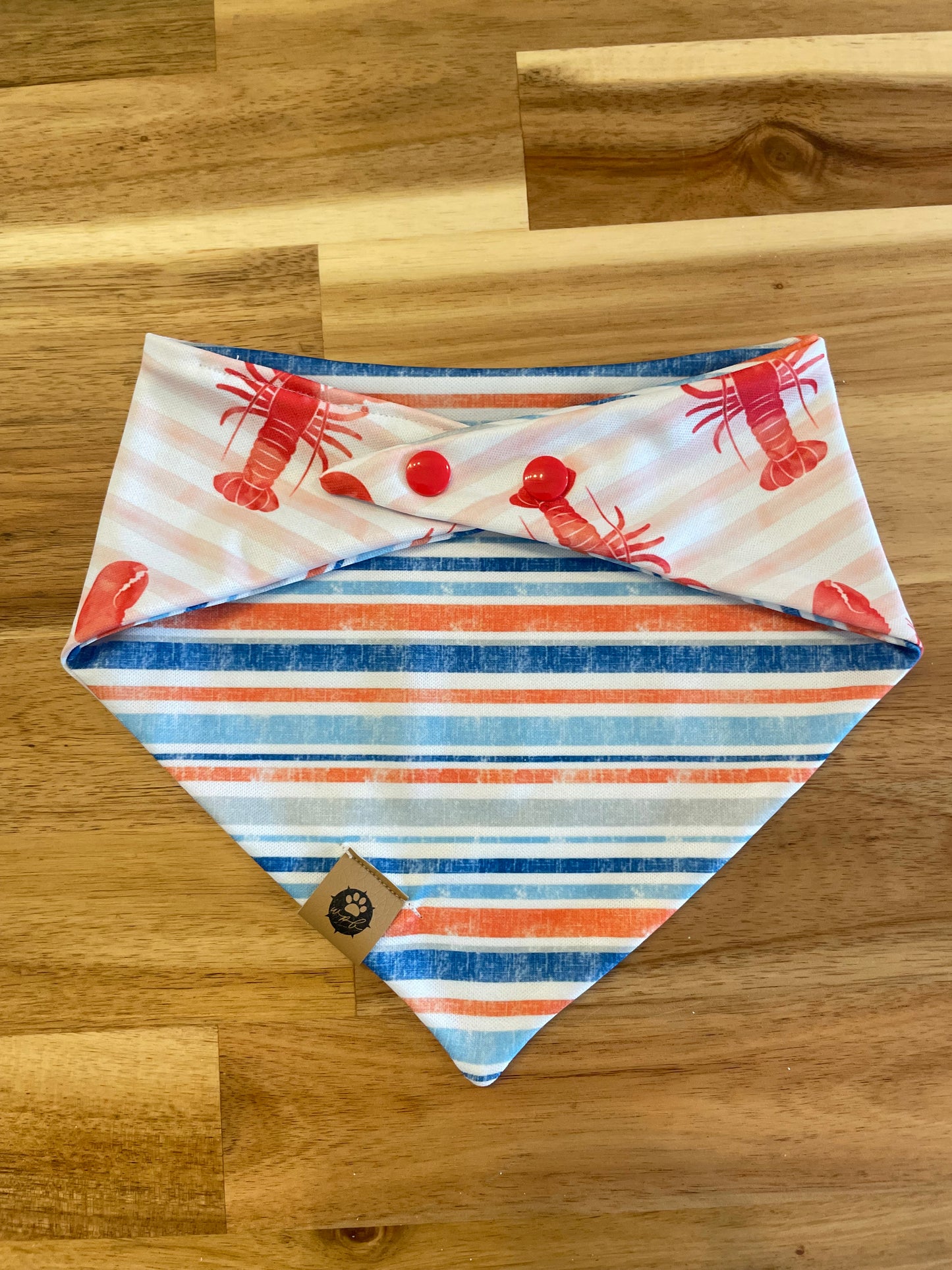 Lobster Stripes Reversible Adventure Bandana