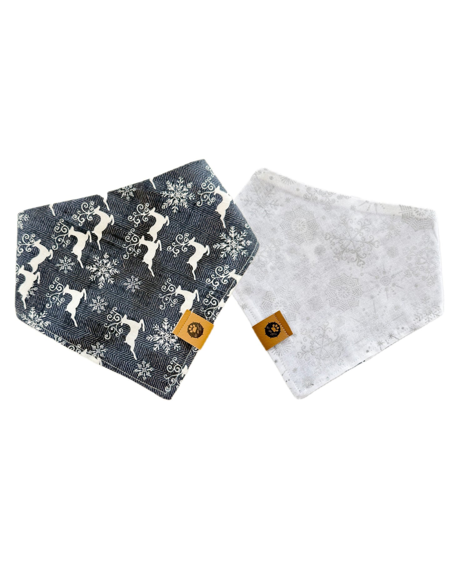 Snowy Reindeer Reversible Bandana