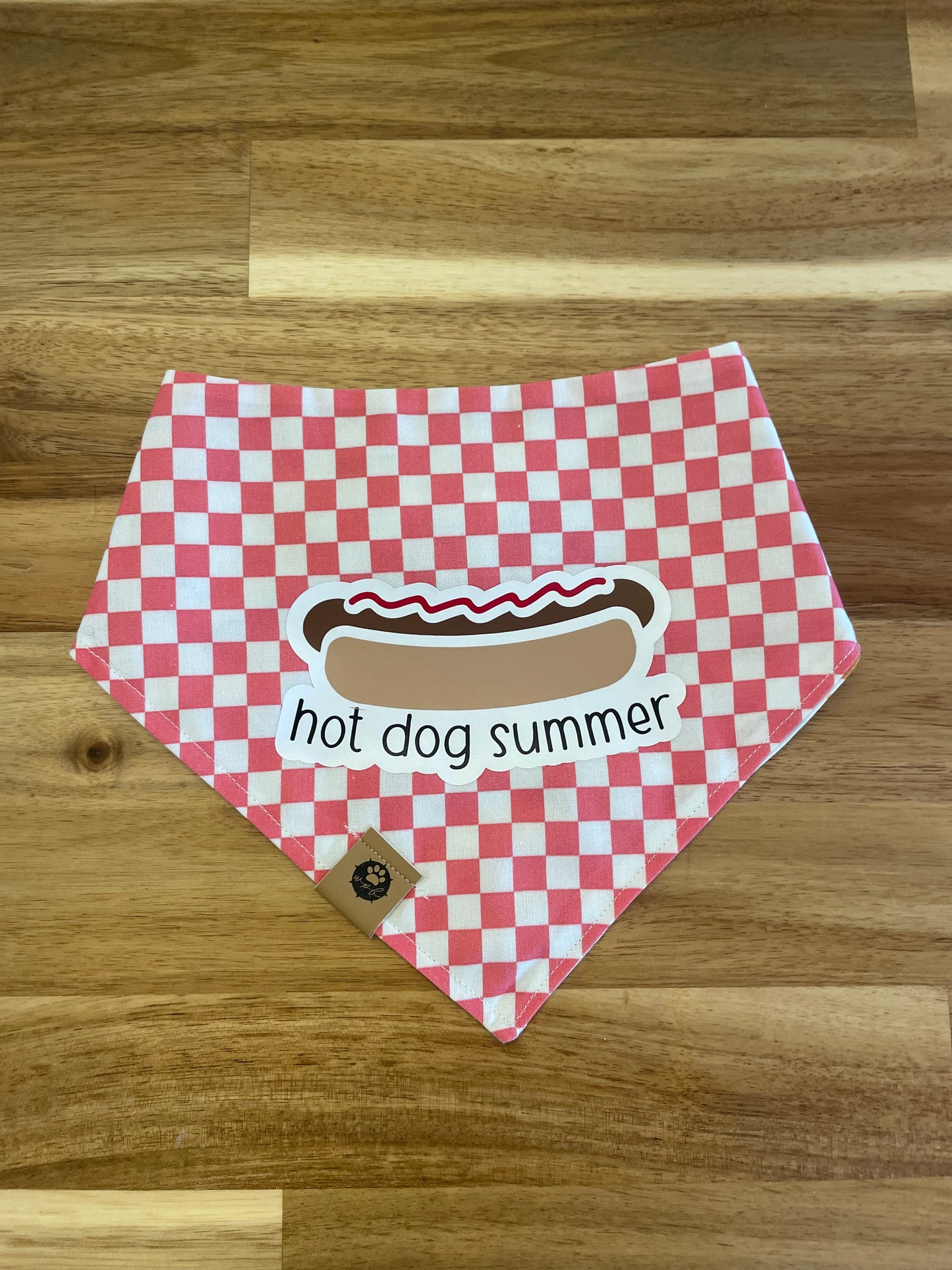 Hot Dog Summer Reversible Bandana