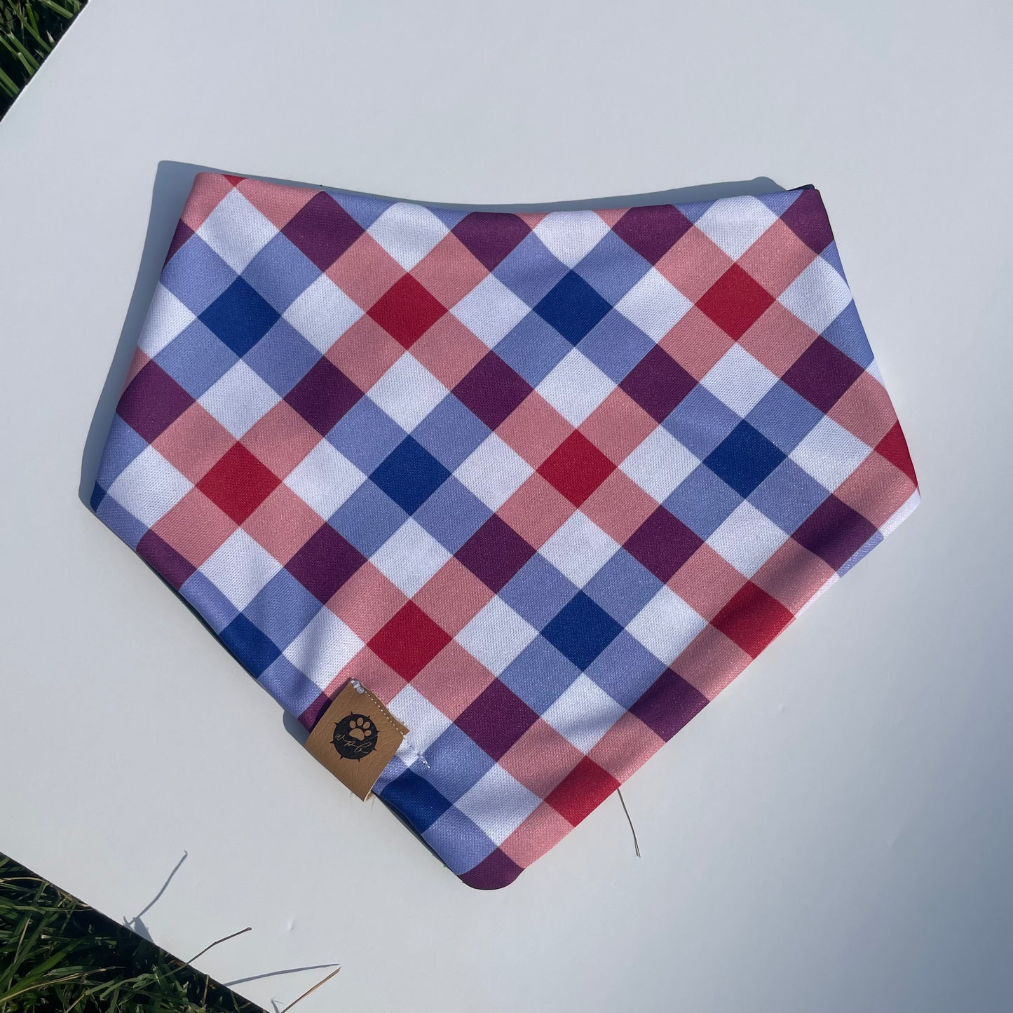 Patriotic Plaid Reversible Adventure Bandana