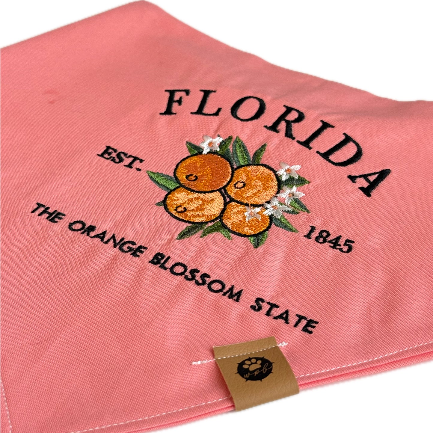 State Flower Custom Embroidered Bandana (read description)