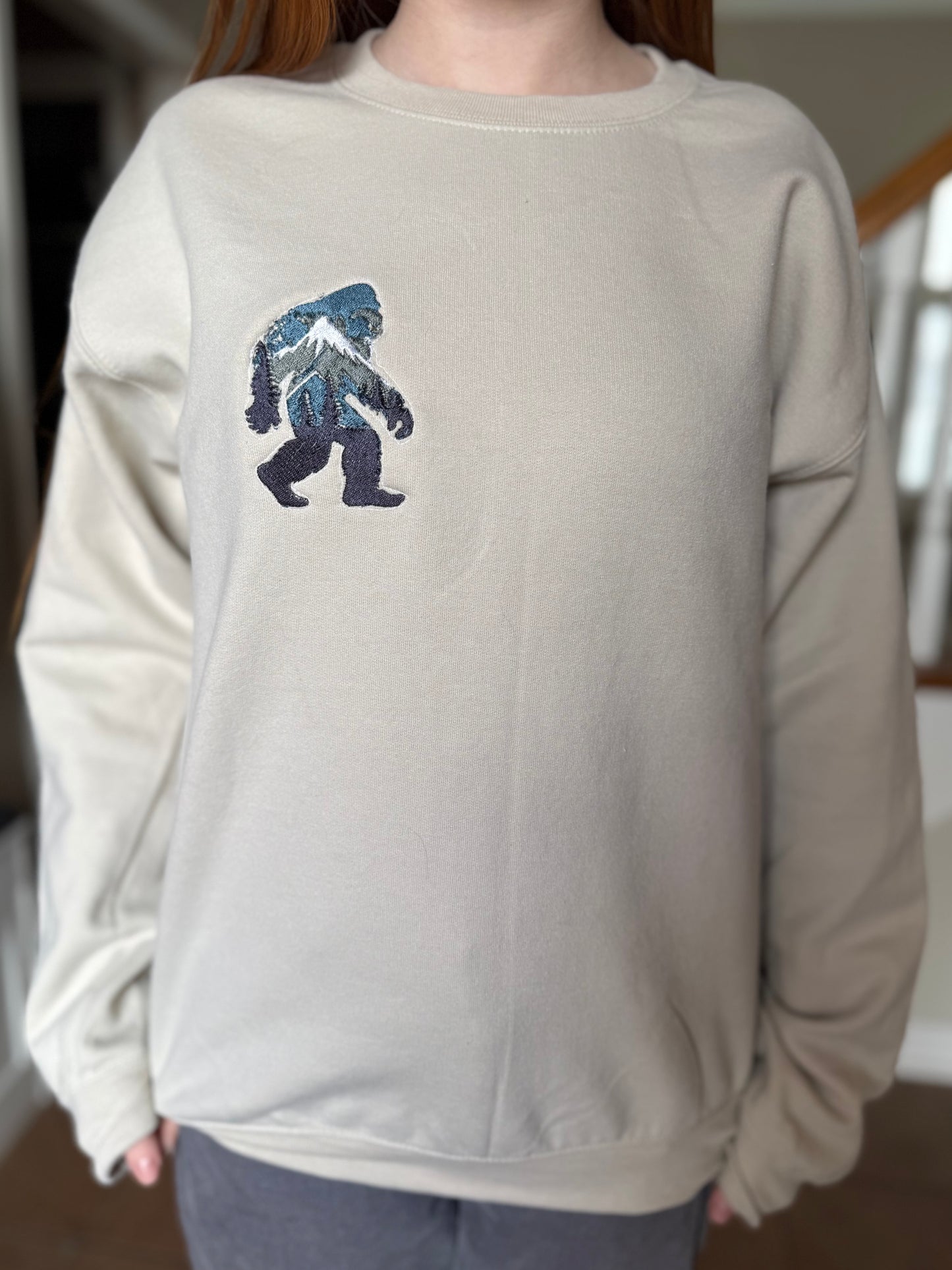 Bigfoot Embroidered T-Shirt or Crewneck