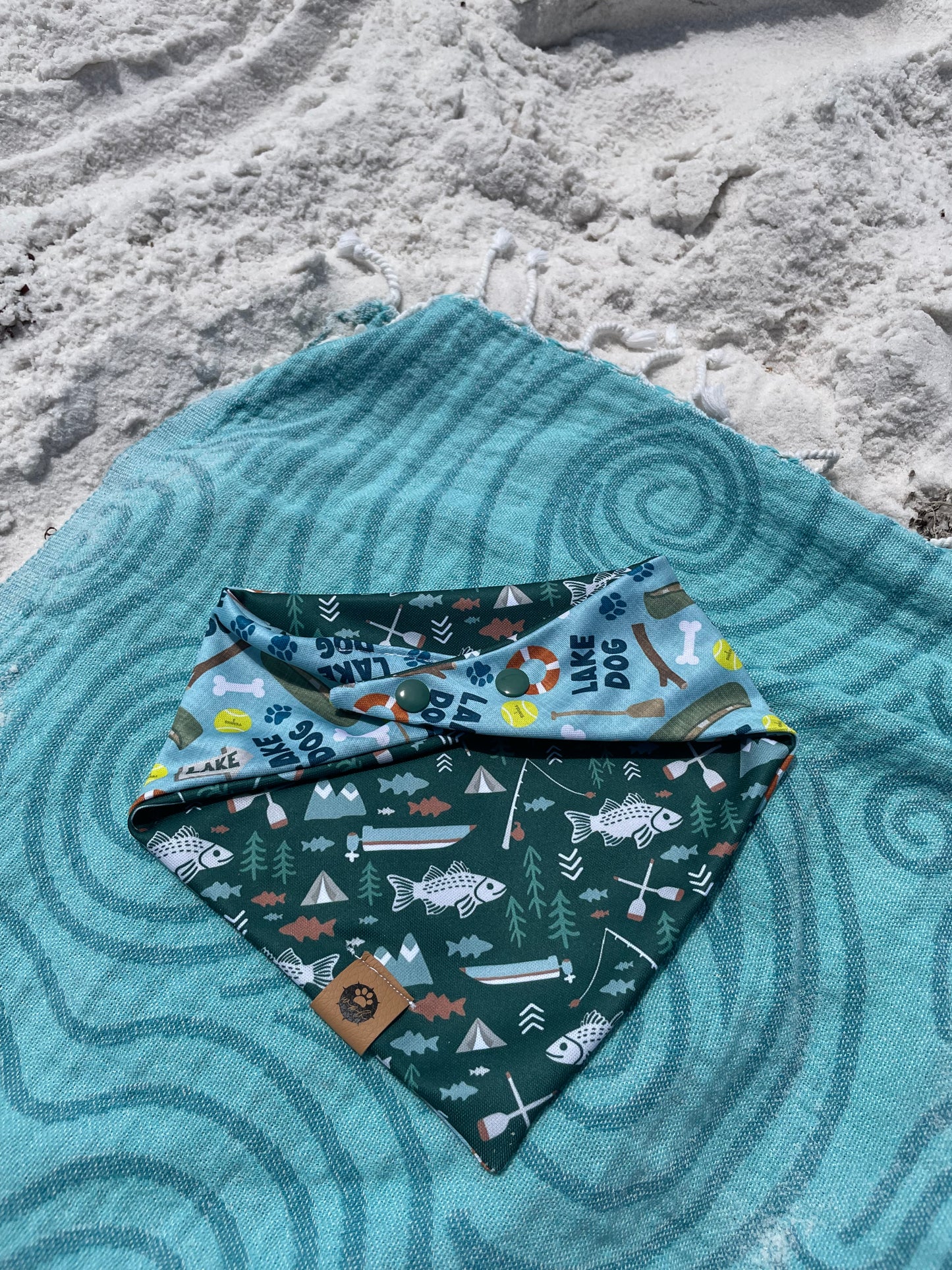 Lake Dog Reversible Adventure Bandana