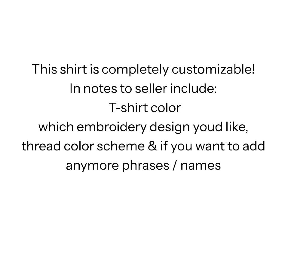 Preorder Model Custom Summer T-Shirt Embroidery