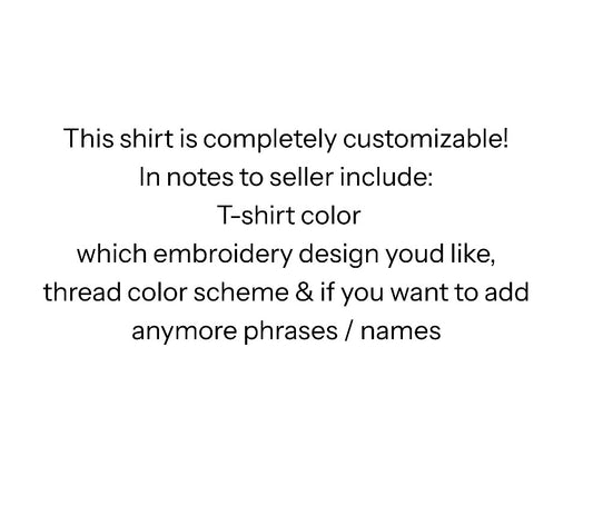 Preorder Model Fall Shirt Embroidery