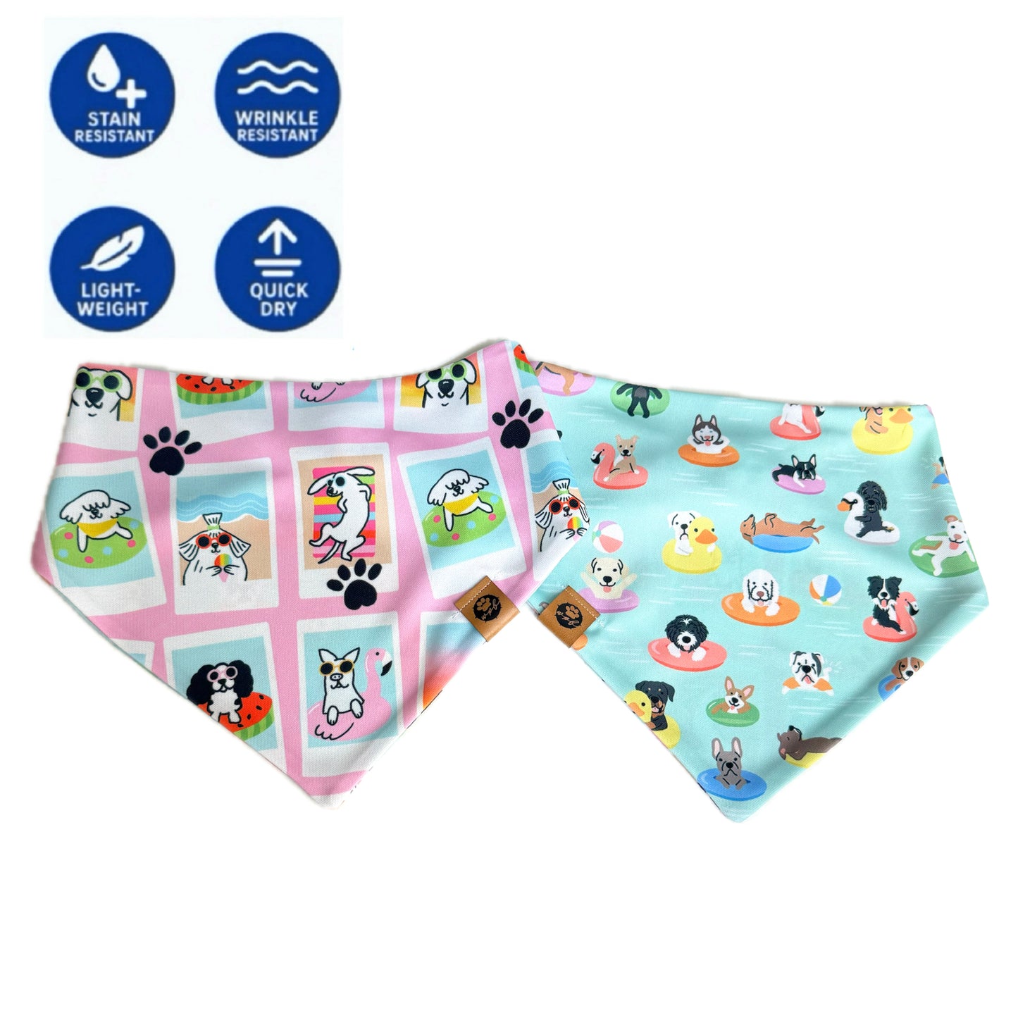 Poolside Pups Wander Proof Bandana