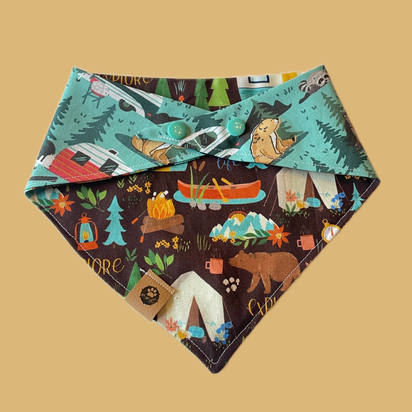 Campfire Tails Reversible Bandana