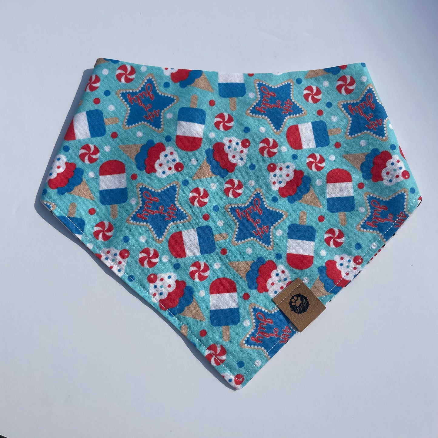 Party in the USA Reversible Snap On Pet Bandana
