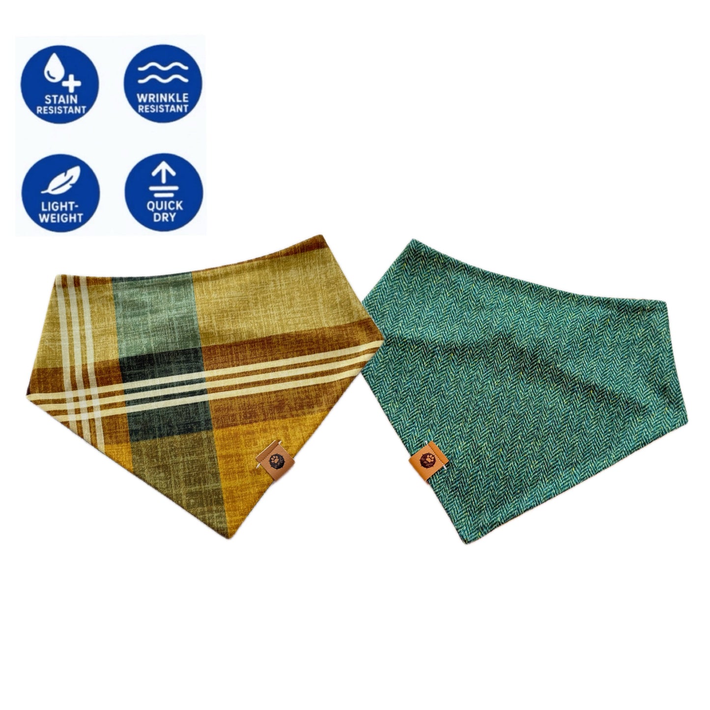 Tartan and Tweed Reversible Wander Proof Style Bandana