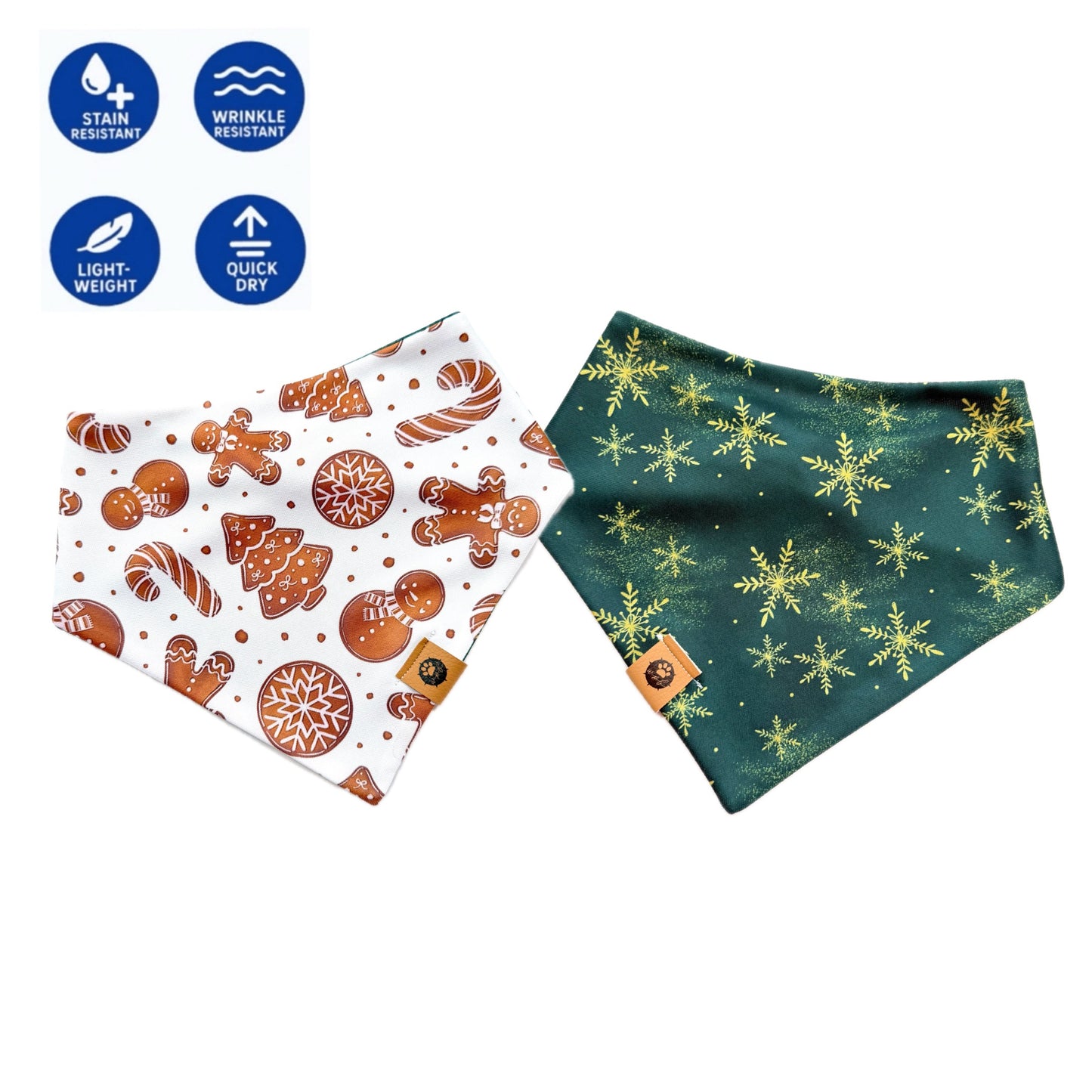 Gingerbread Dreams Reversible Adventure Proof Style Bandana