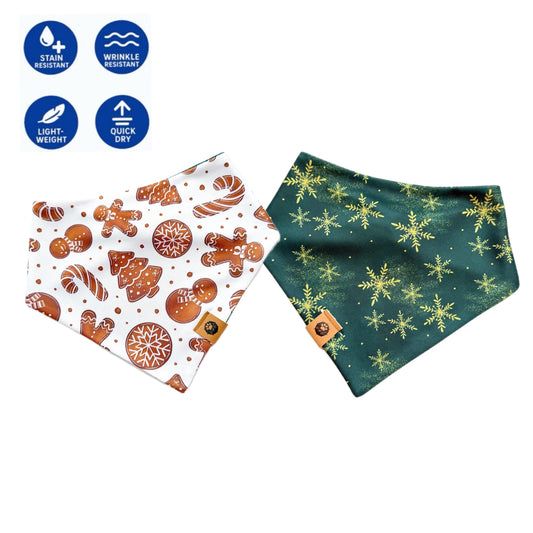 Gingerbread Dreams Reversible Adventure Proof Style Bandana