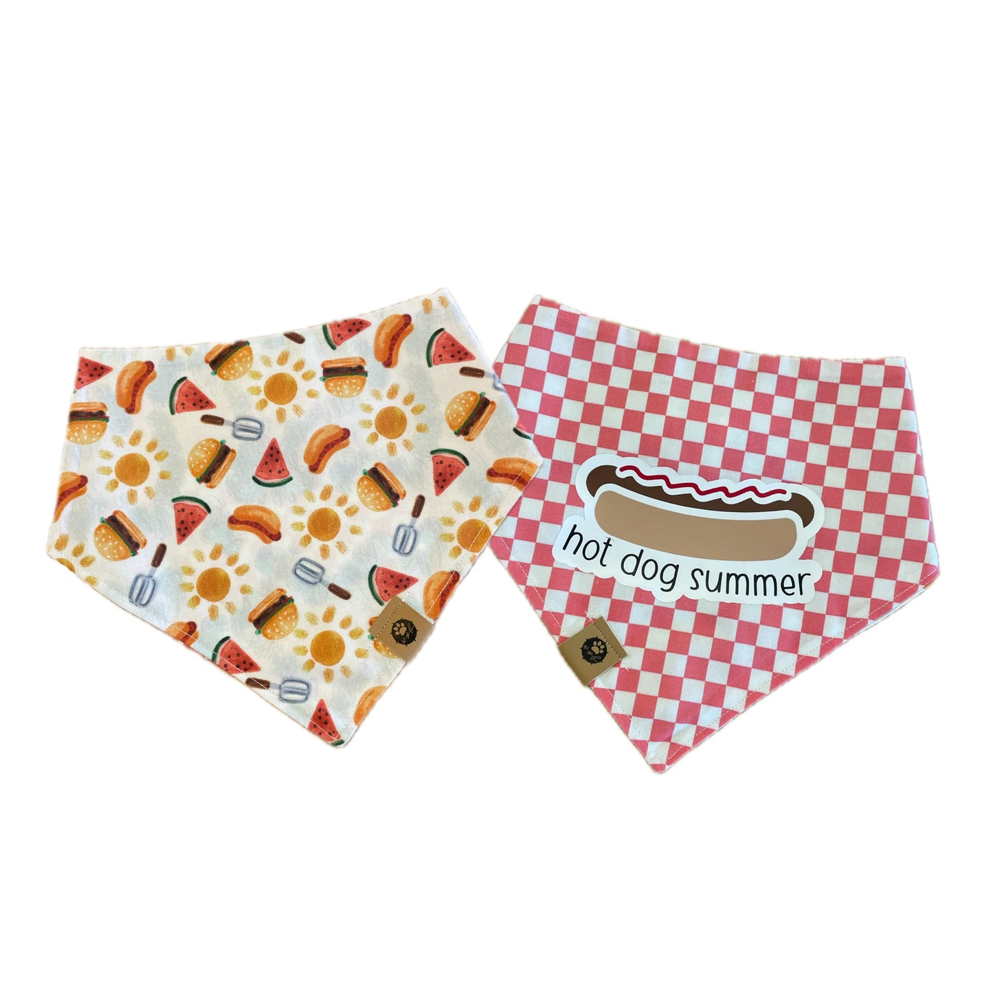 Hot Dog Summer Reversible Bandana