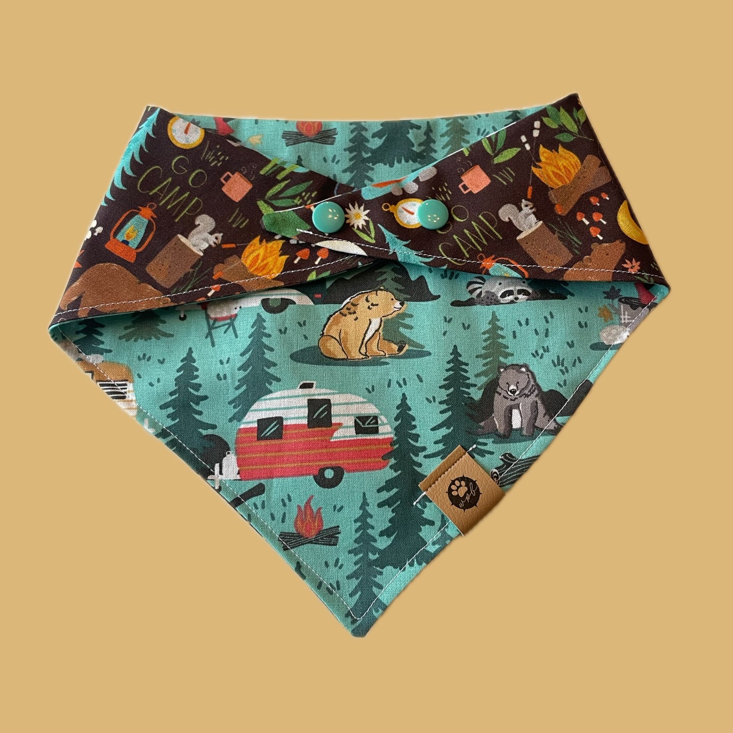 Campfire Tails Reversible Bandana