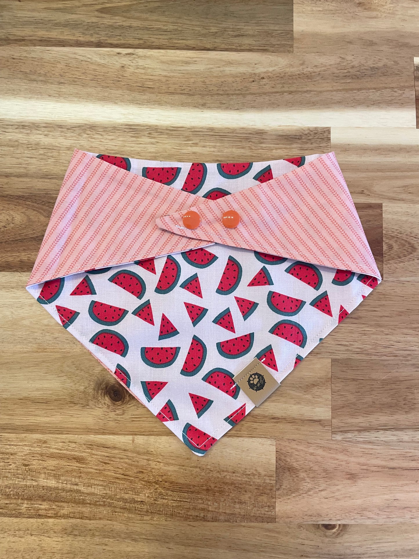 Pink Watermelons Reversible Bandana