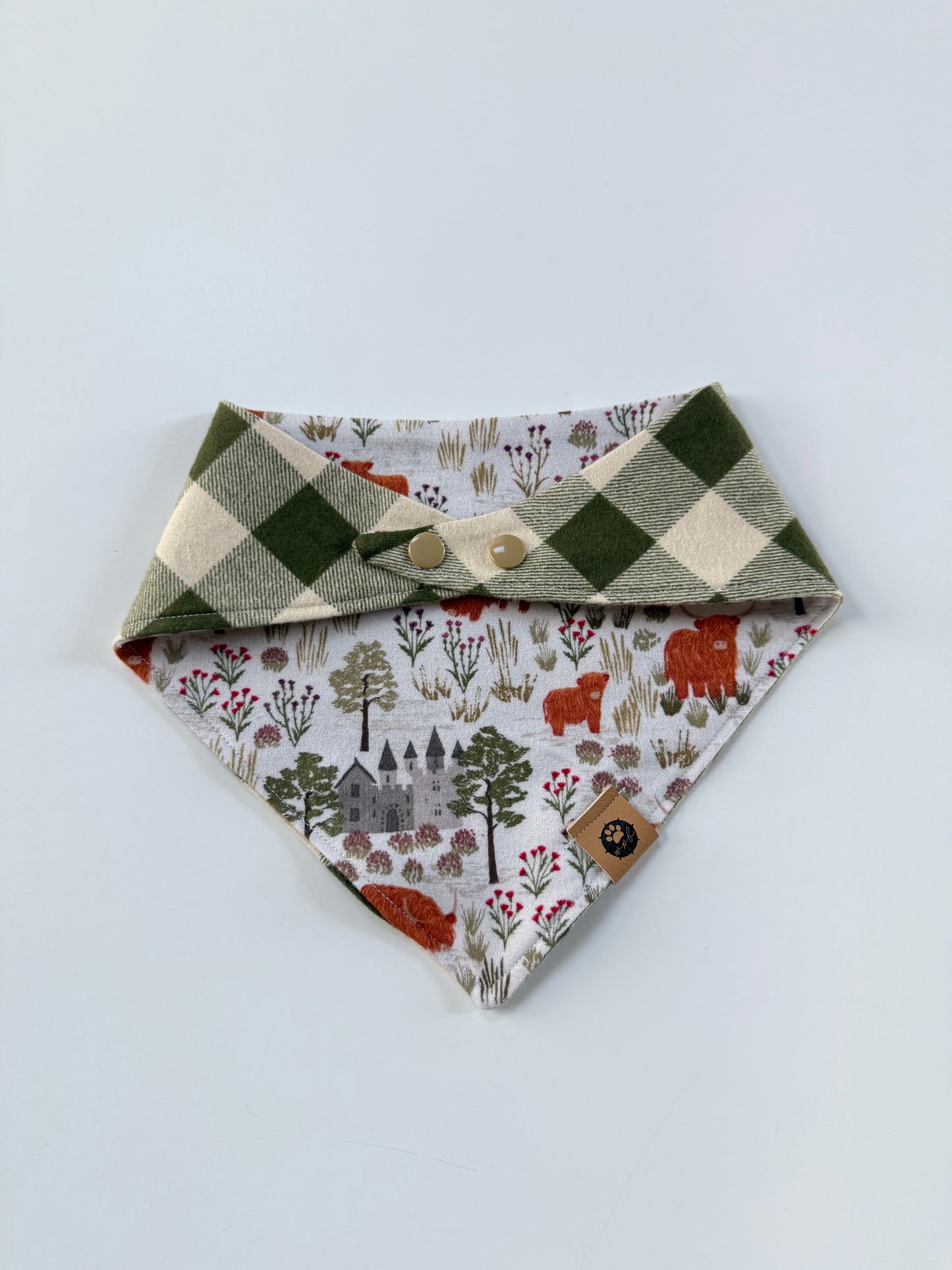 Highlands Flannel Reversible Bandana