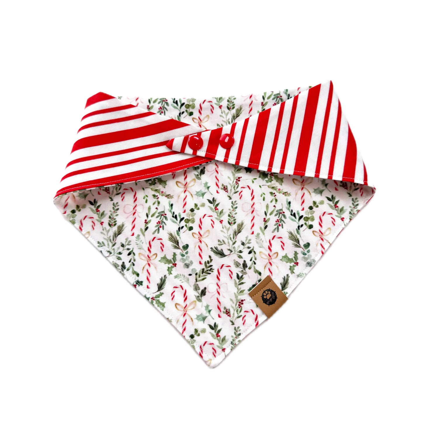 Candy Canes Reversible Bandana