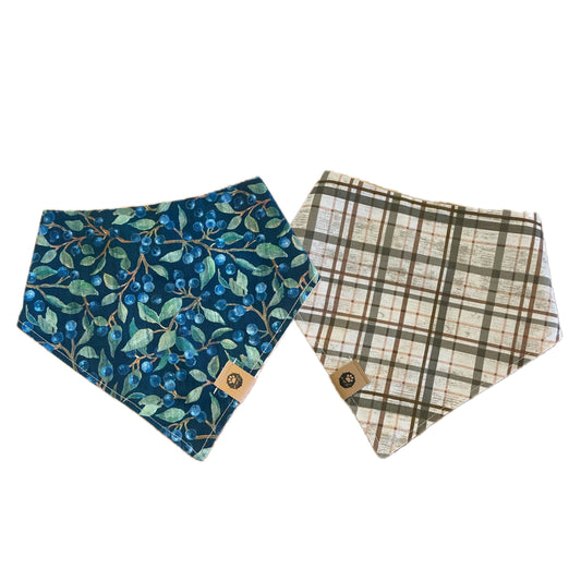 Blueberry Beauty Reversible Bandana