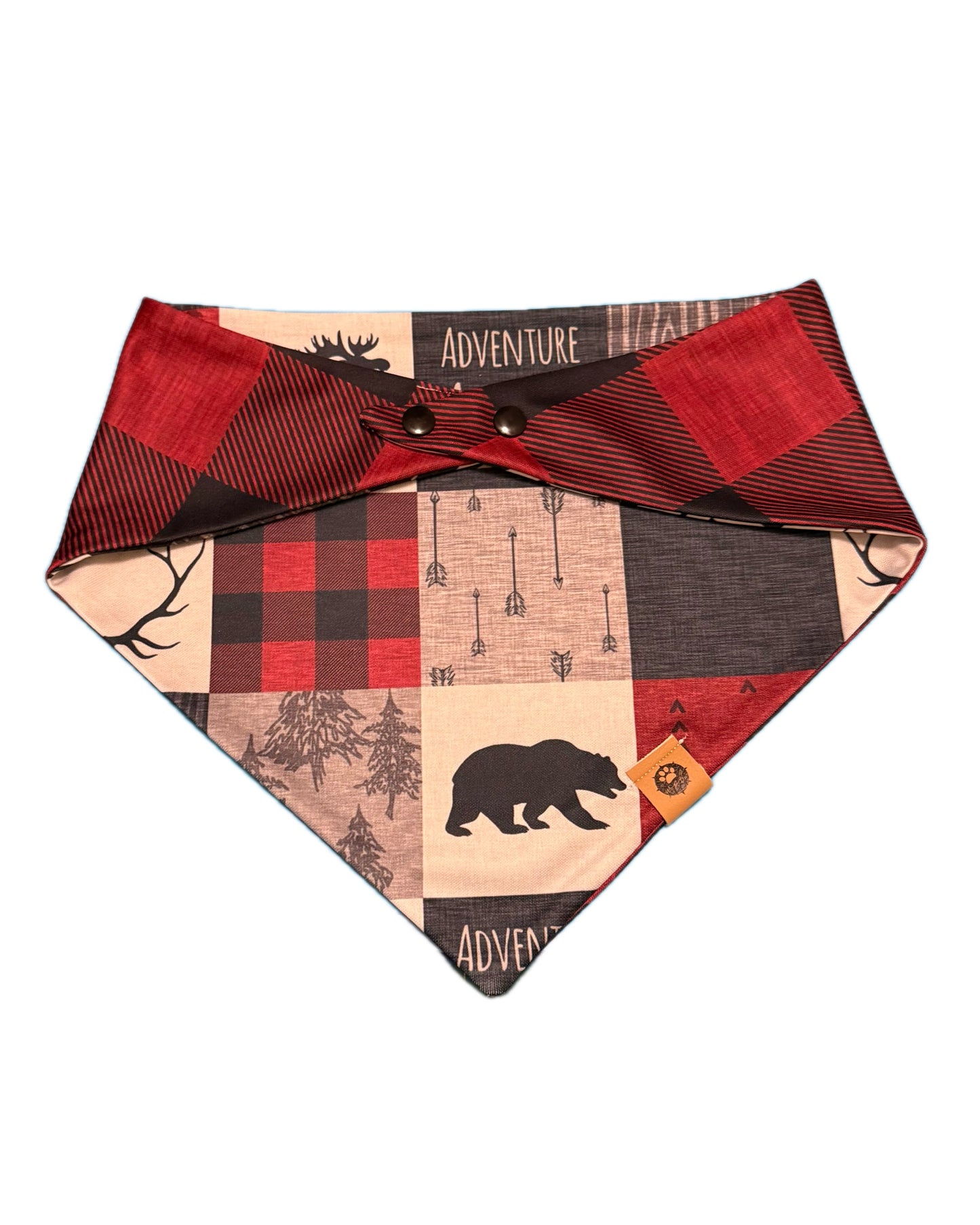 Lumberjack Patchwork Reversible Adventure Proof Style Bandana