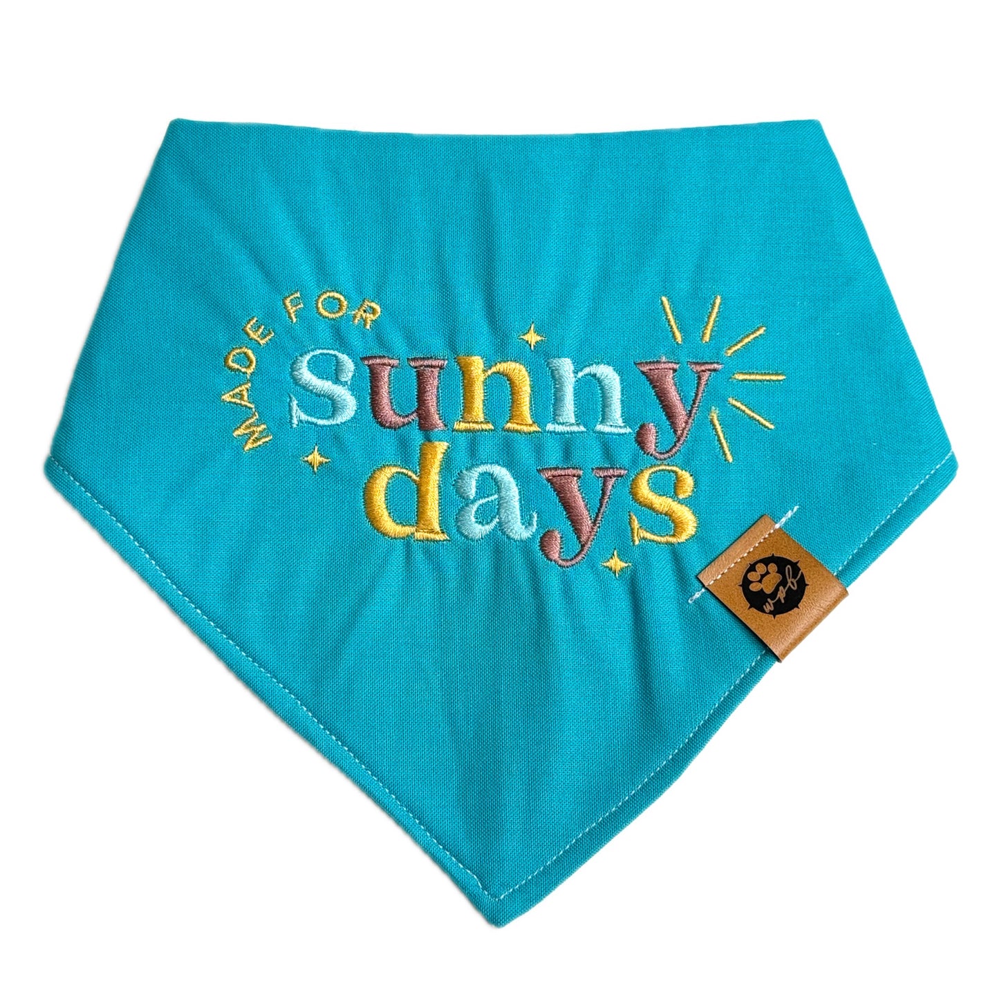 Made for Sunny Days Custom Embroidered Bandana (read description)