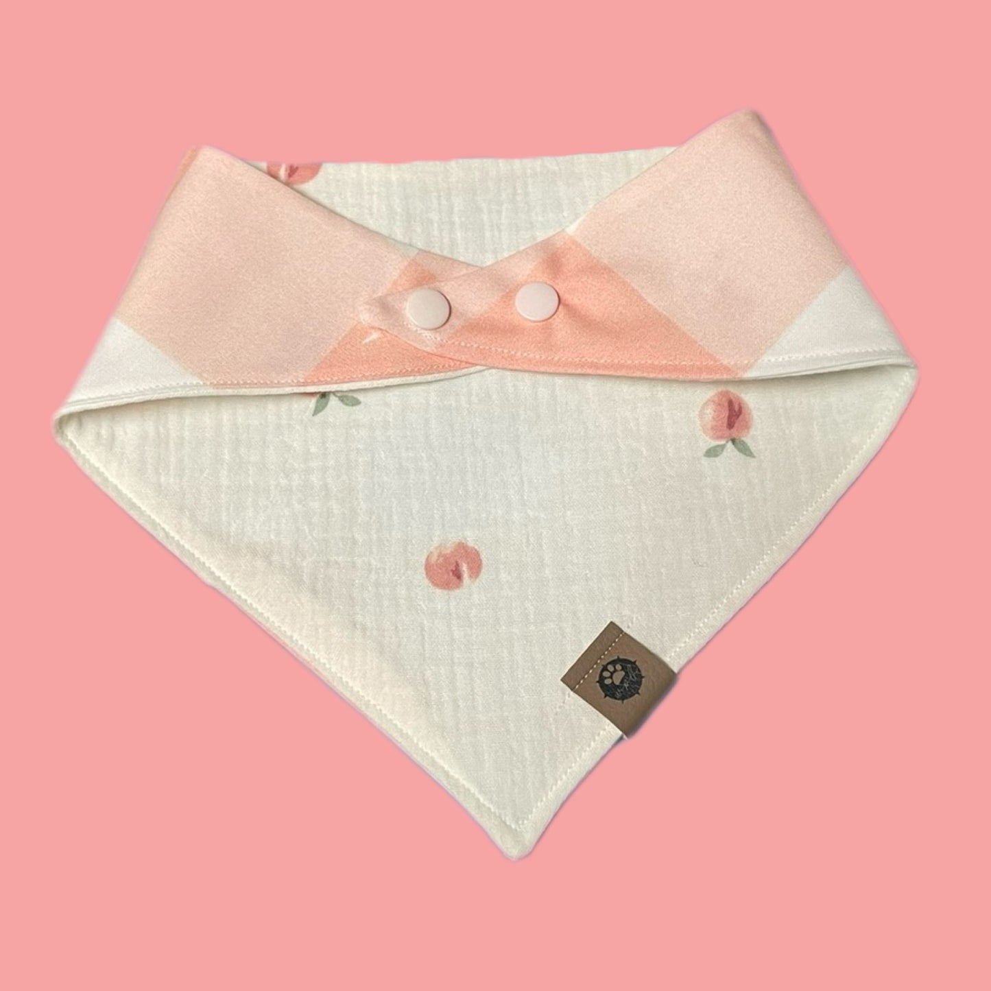 Peaches Reversible Delicate Bandana