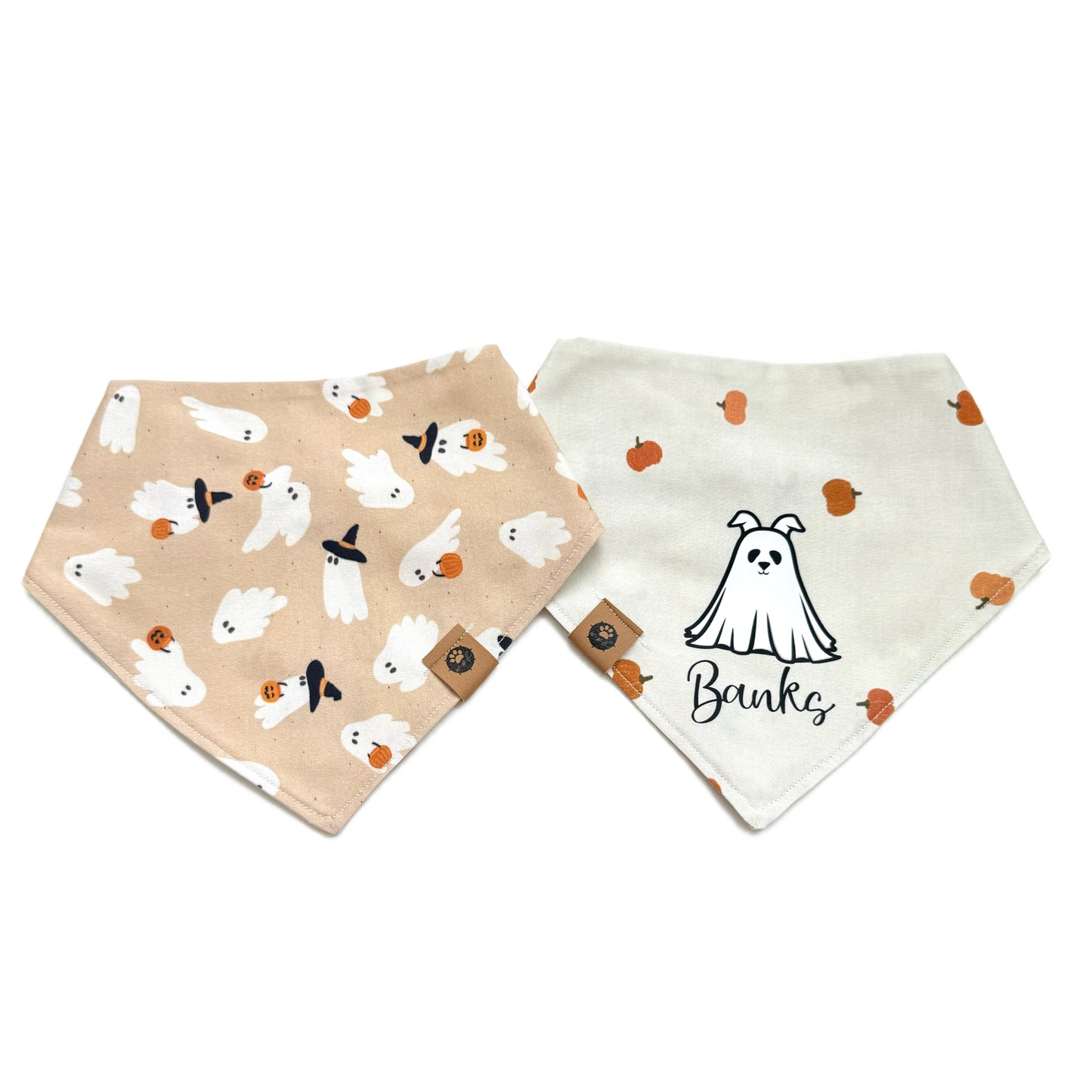 Ghost Pup Reversible Custom Bandana