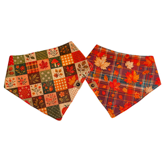 Fall Patchwork Cotton Bandana