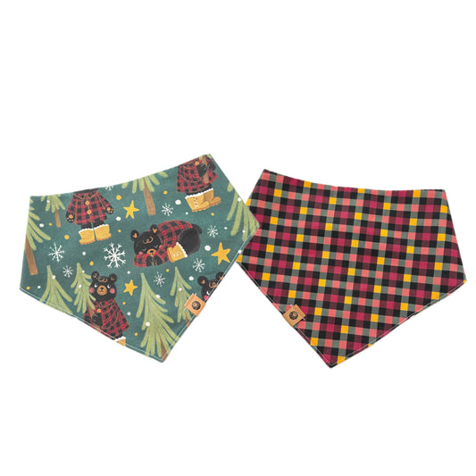 Christmas Bears Reversible Bandana