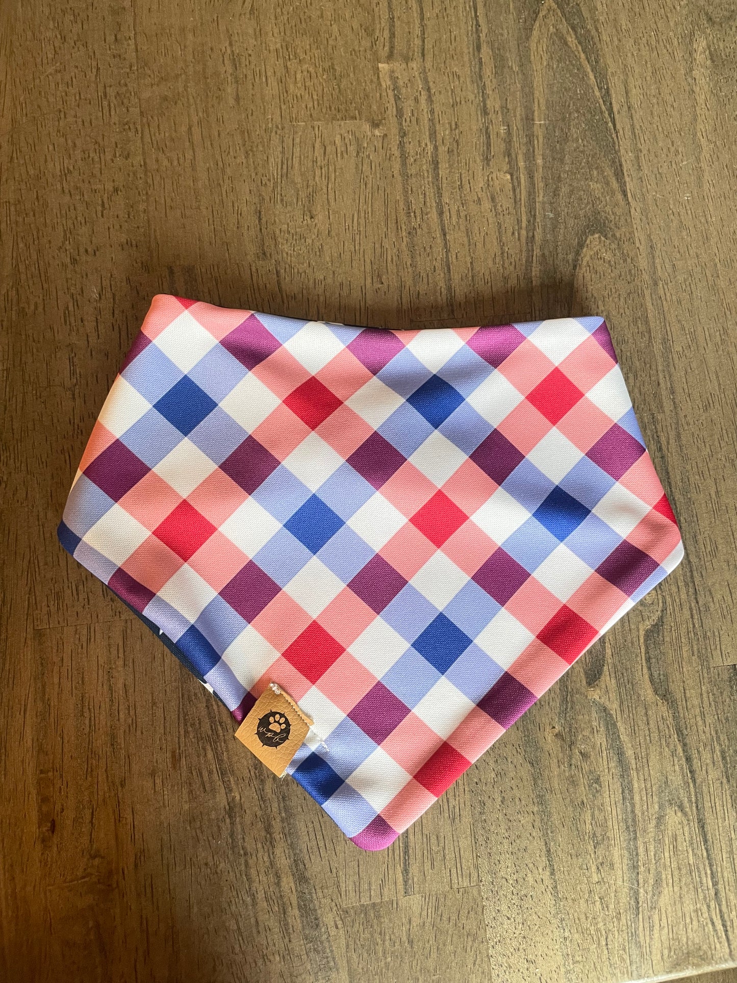 Patriotic Plaid Reversible Adventure Bandana