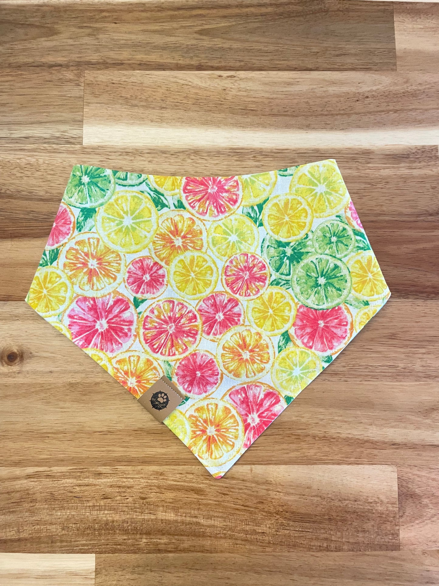 Vibrant Lemons Reversible Bandana