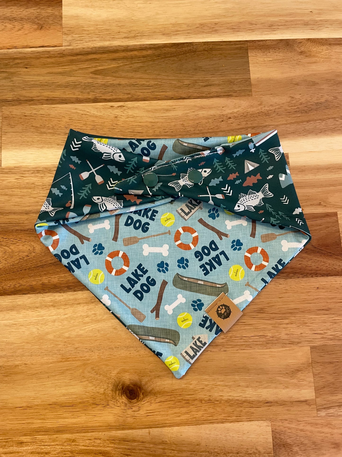 Lake Dog Reversible Adventure Bandana