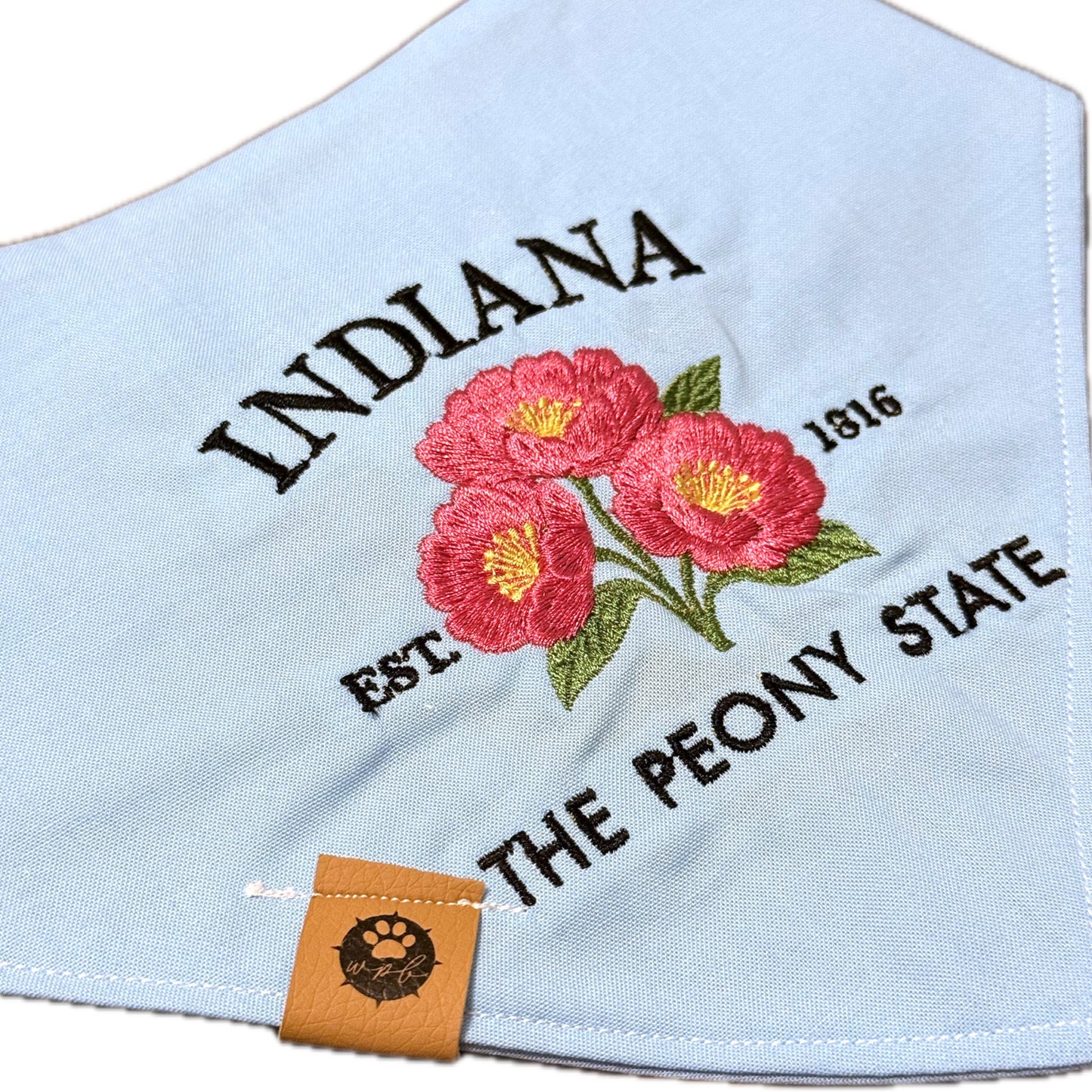 State Flower Custom Embroidered Bandana (read description)