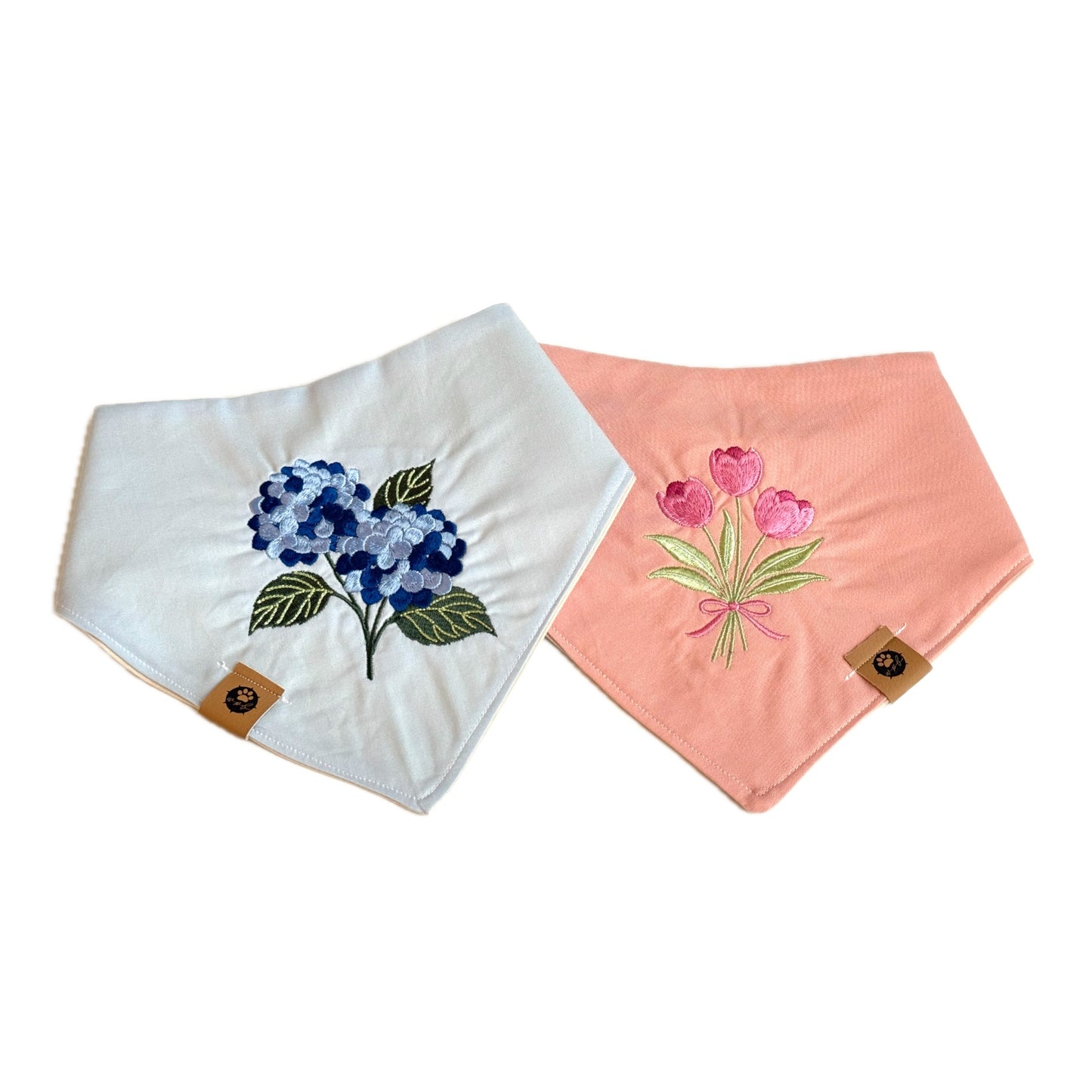 Tulips Custom Embroidered Bandana (read description)