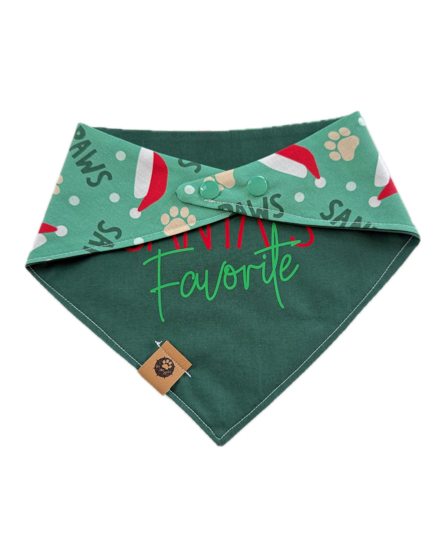 Santa’s Favorite Reversible Custom Bandana