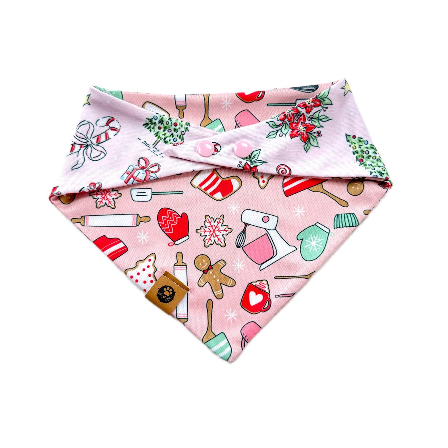 A Merry Pink Christmas Reversible Adventure Proof Style Bandana