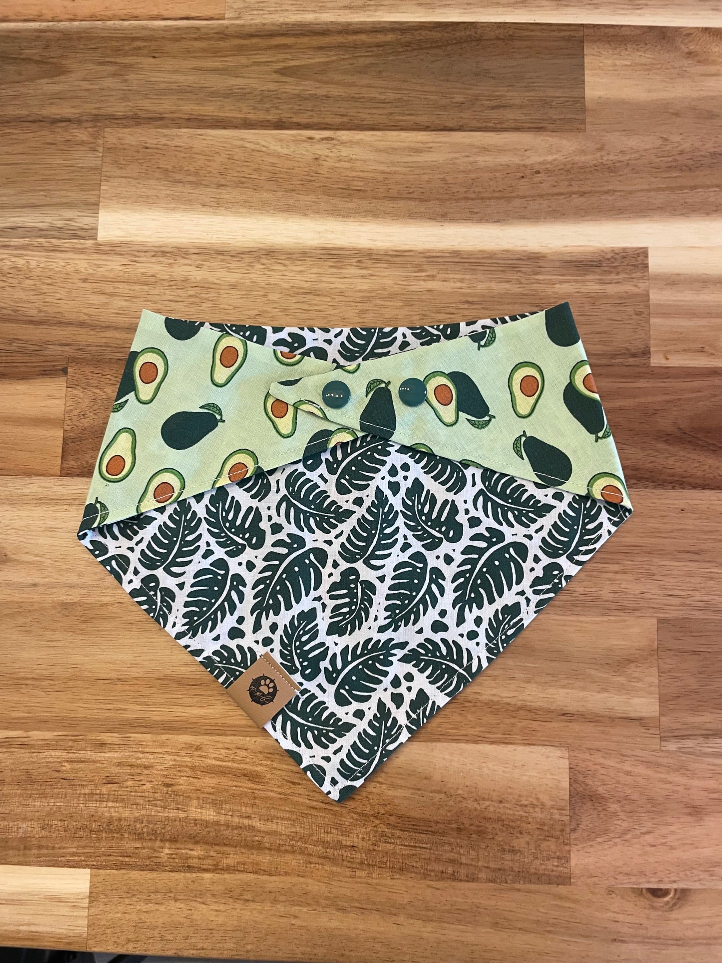 Tropical Avocado Reversible Bandana