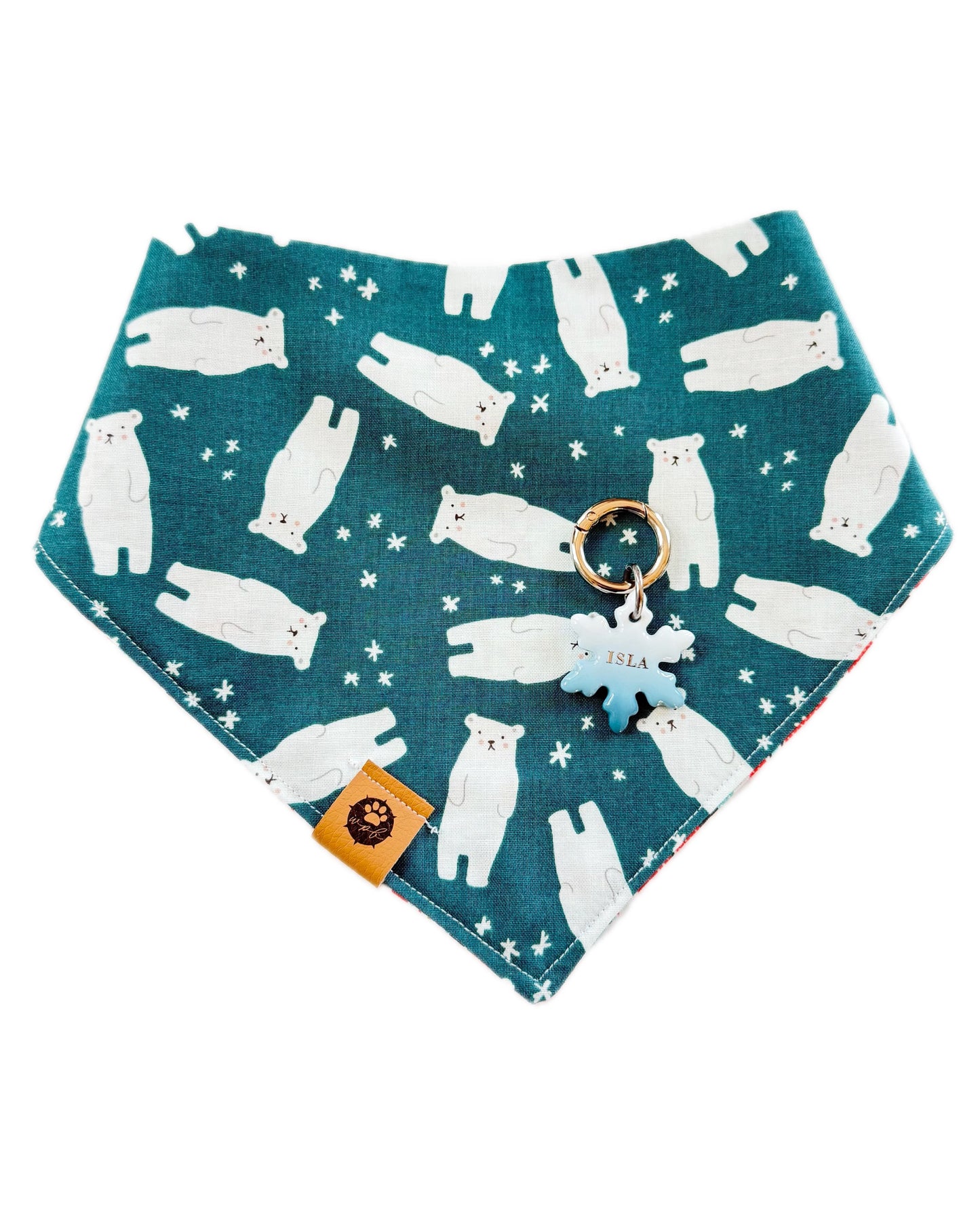 Penguin and Polar Bear Reversible Bandana