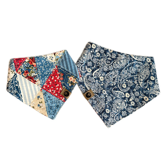 Patriotic Patchwork Cotton Bandana