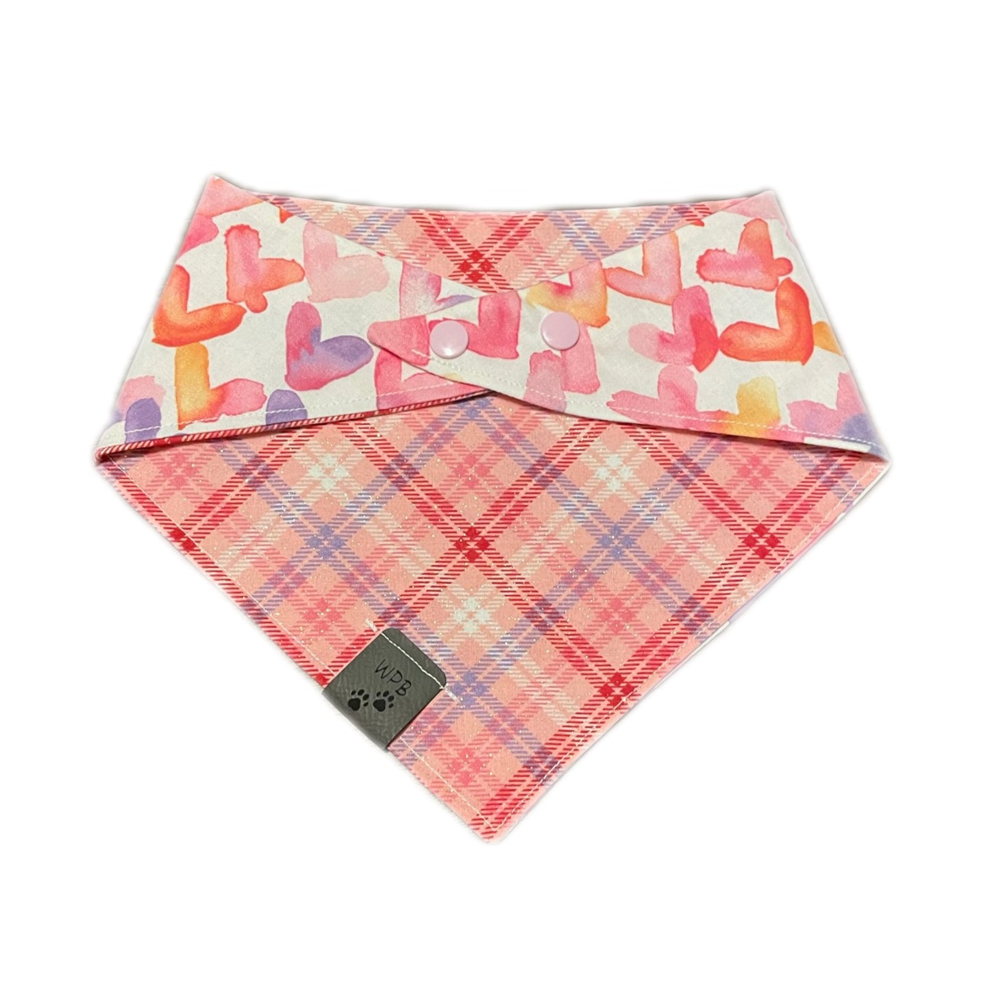 Lovestruck Reversible Snap On Pet Bandana