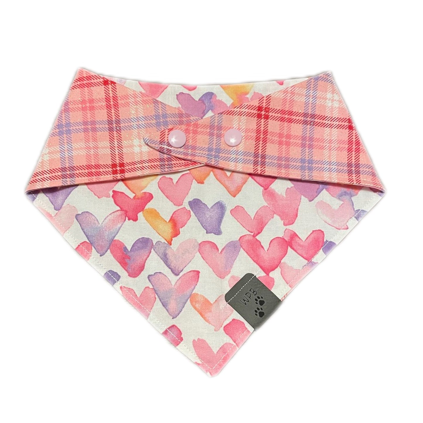 Lovestruck Reversible Snap On Pet Bandana